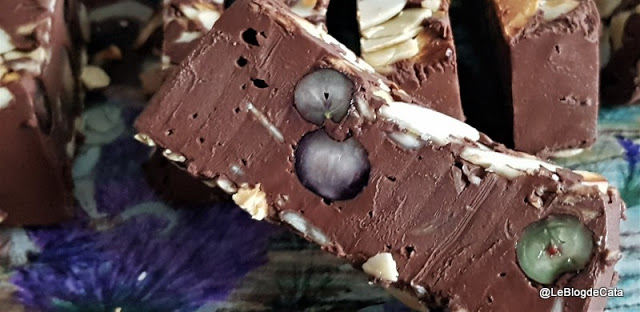 Fudge fondant chocolat-myrtilles (Ig Bas, low Carb)
