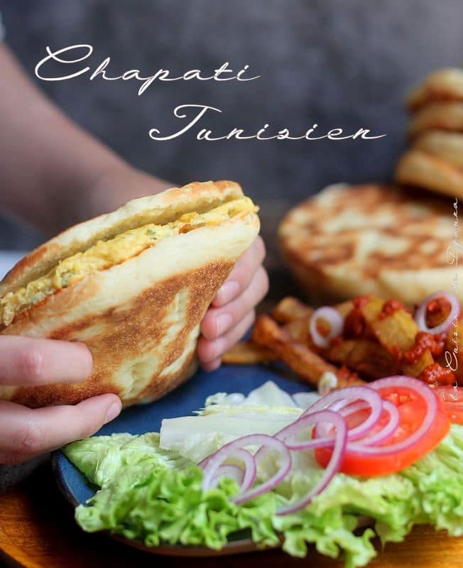 Sandwich tunisien chapati