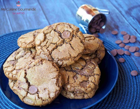Cookies chocolat et huile de lin