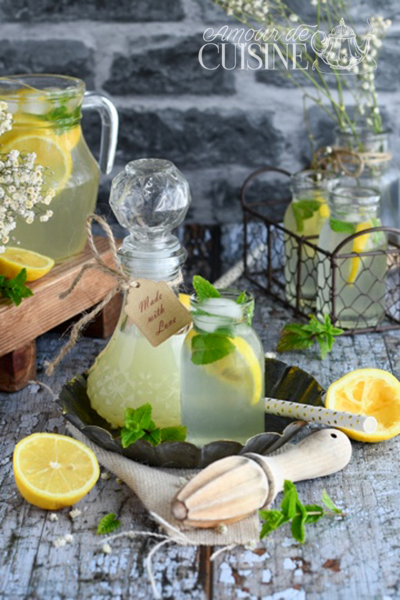 Citronnade ou limonade au citron faite maison