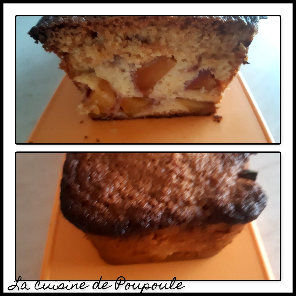 Cake aux pêches