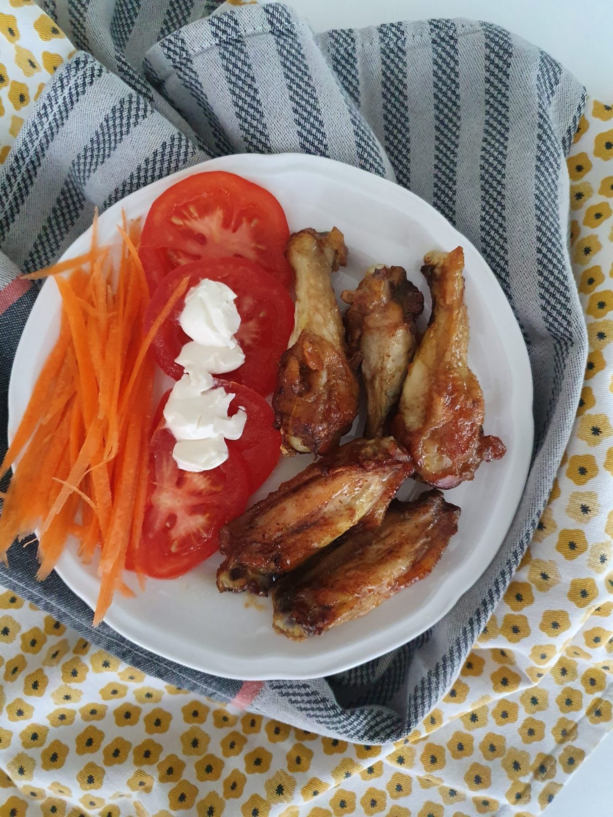 Chicken wings au four