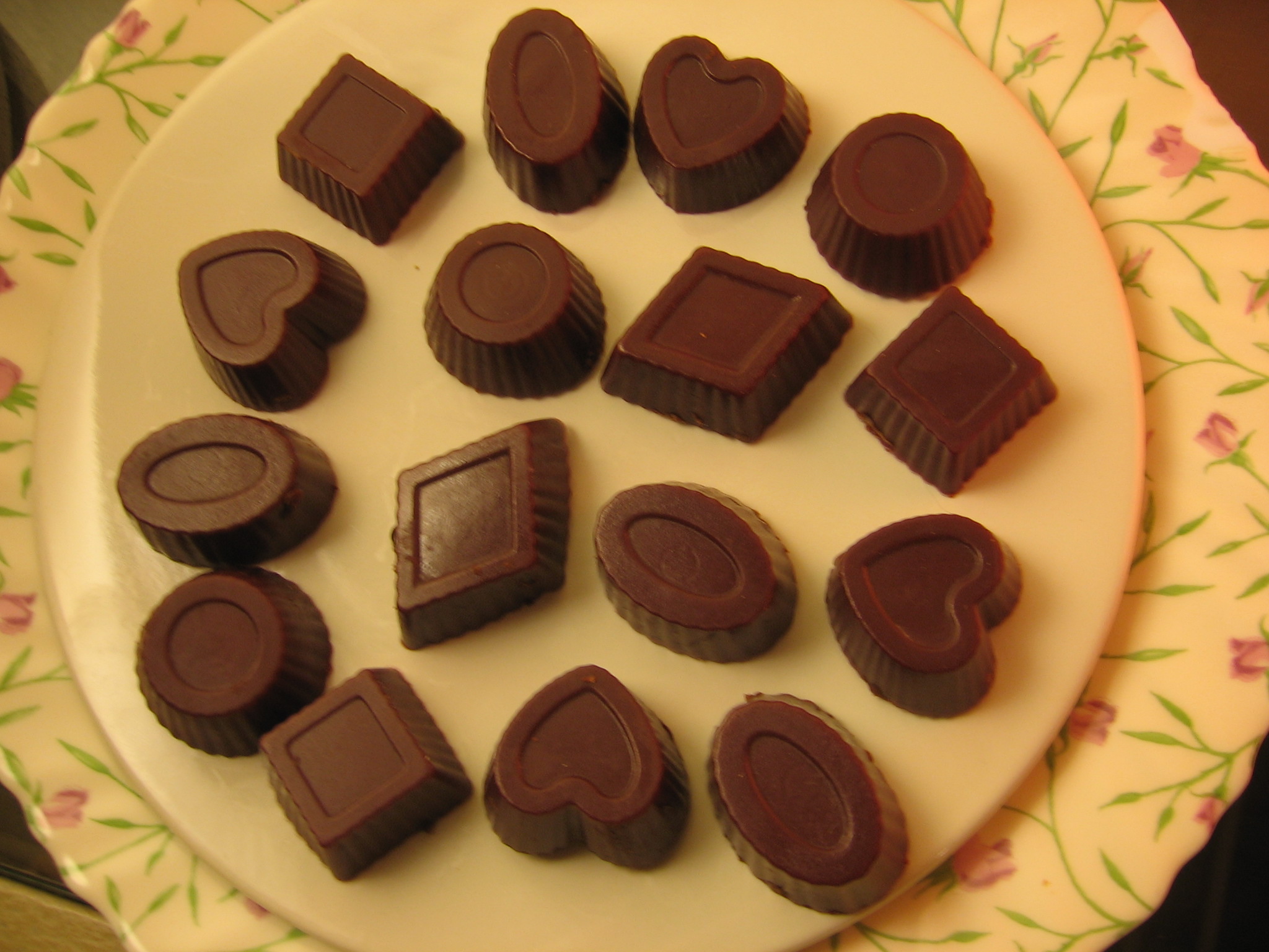 Chocolats noirs maison