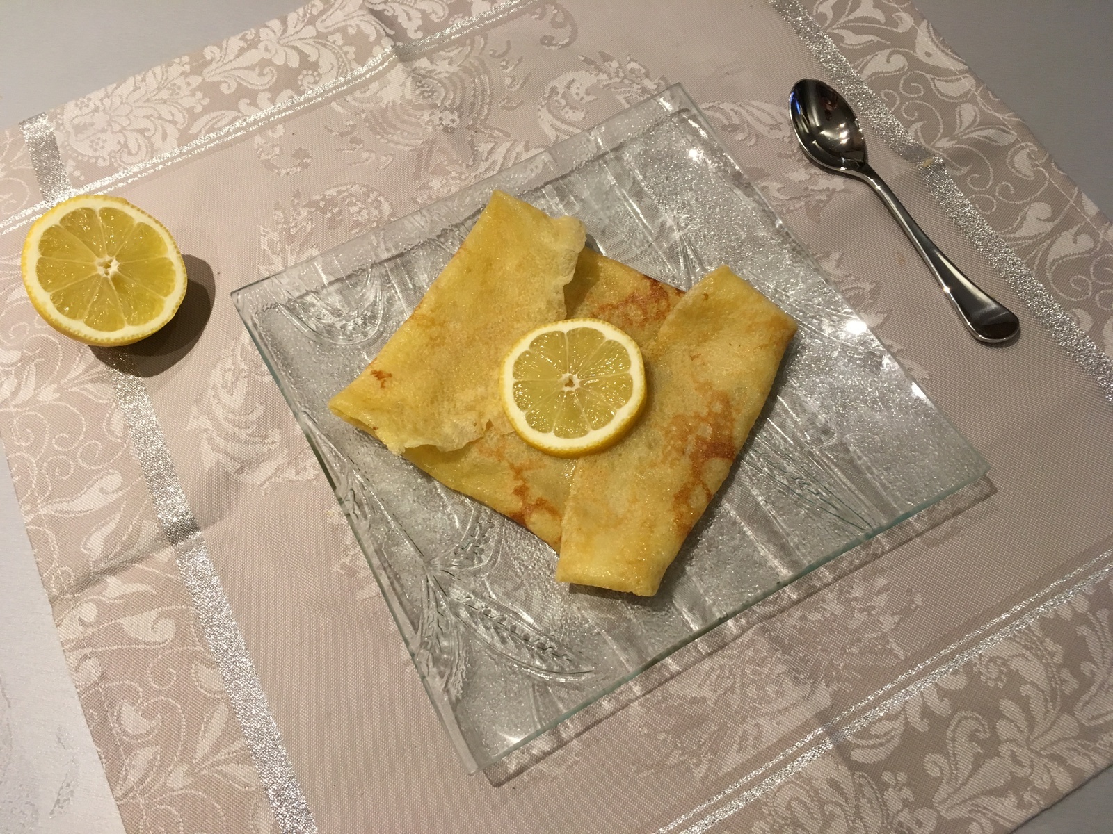 Crêpe beurre sucre citron
