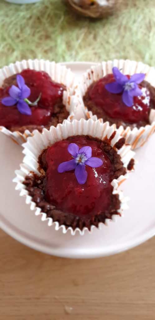 Cupcakes chocolat fruits rouges sans oeufs inspiration Cyril Lignac