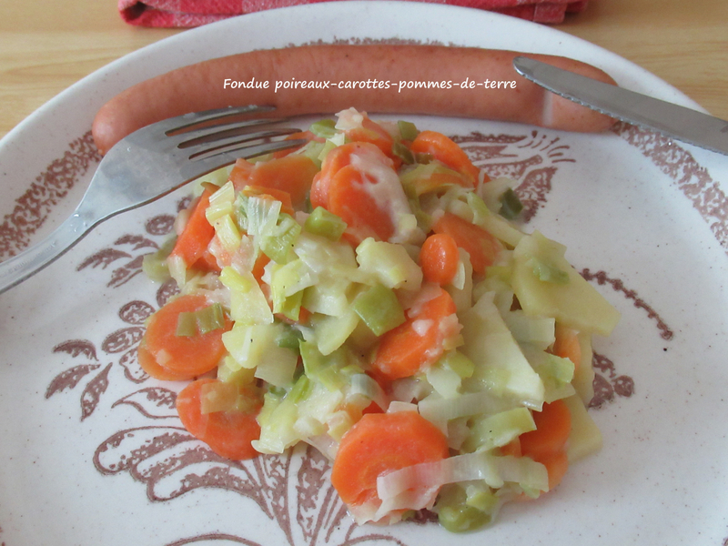 Fondue poireaux-carottes-pommes-de-terre
