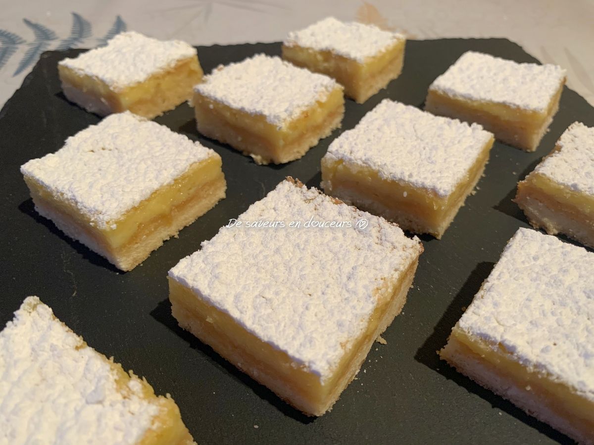 Lemon square (carrés intenses au citron)