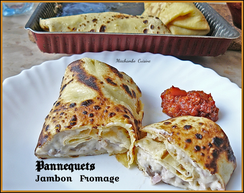 Pannequets au jambon et fromage