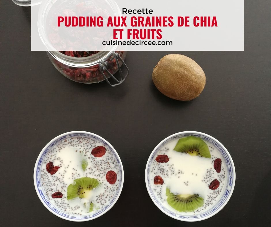 Pudding de chia et fruits