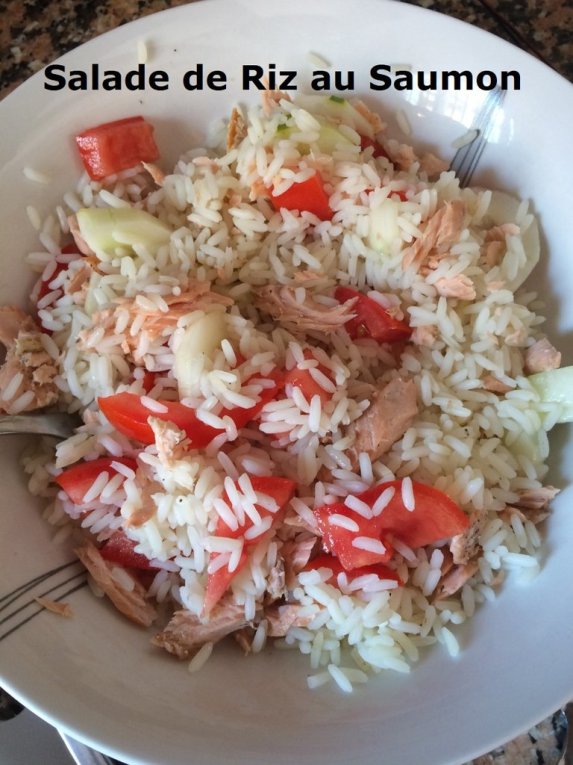 Salade de riz au saumon